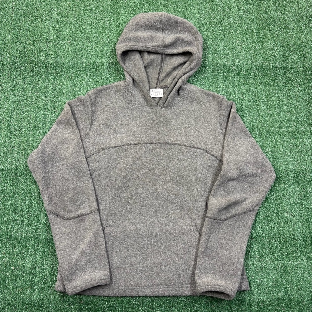 2000's Columbia Fleece Hoodie Sweatshirt Grey